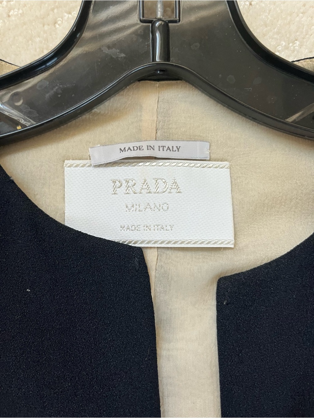 Vintage Prada Runway Silk Jacket Eyelet Trim - Picture 11 of 15